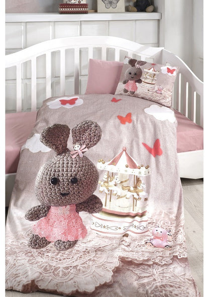 Baumwolle Baby Bettbezug Set Digital bedruckte 3D