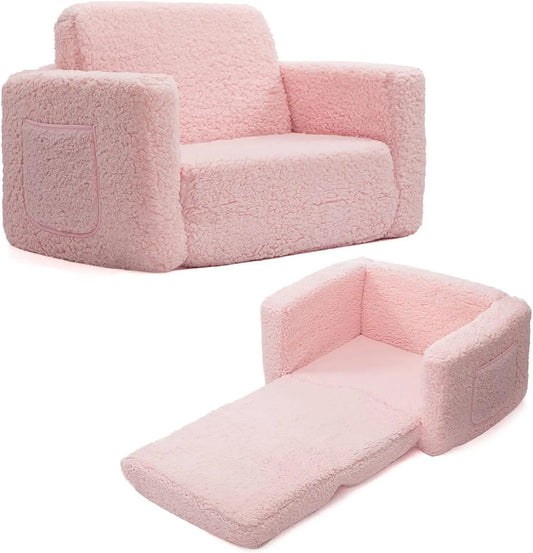 2-in-1 Kindersofa – Kuschelig, Praktisch & Sicher