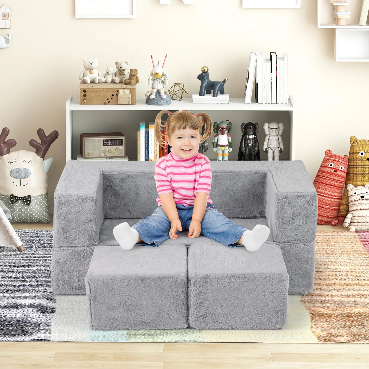 Kindersofa aus Schaumstoff – Modular, Gemütlich & Kreativ