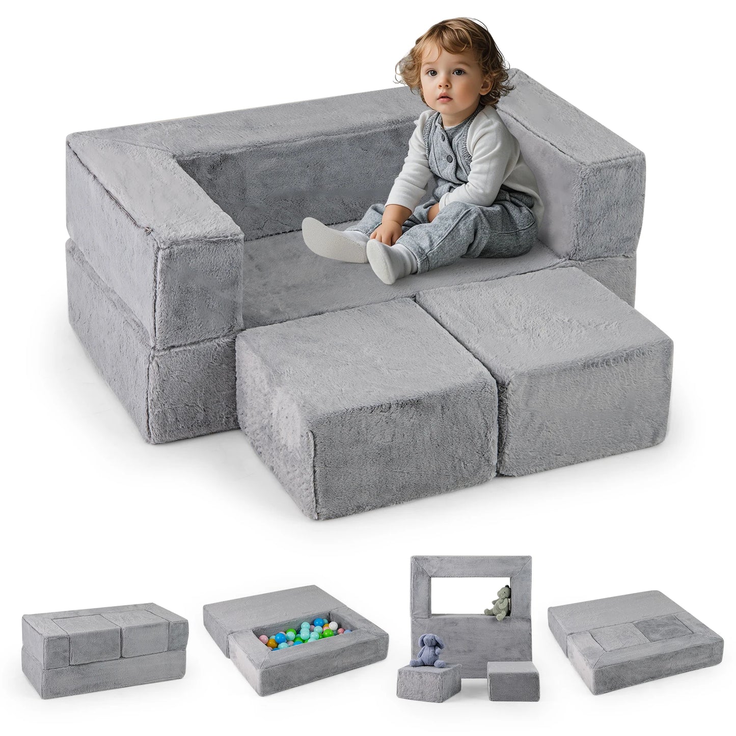Kindersofa aus Schaumstoff – Modular, Gemütlich & Kreativ