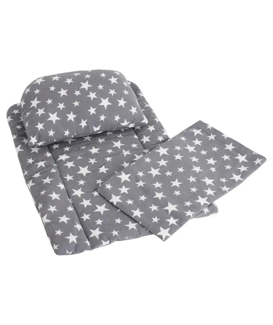Wickelunterlage-Set – Sternenmuster Grau ⭐🌙
