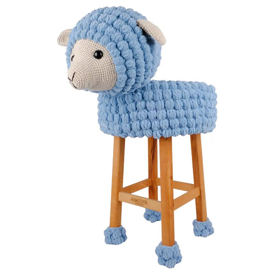 Amigurumi Schaf Stuhl - Blau 🐑🪑