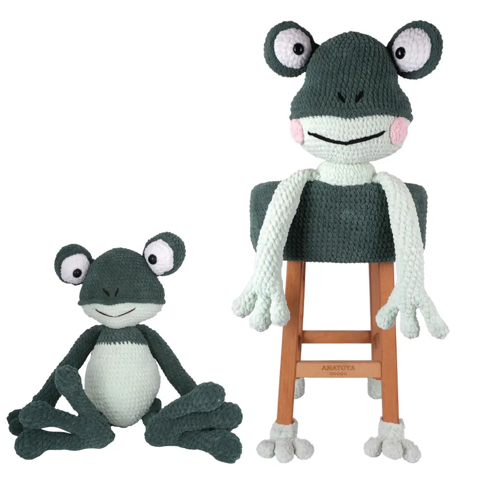 Amigurumi Frosch Spielzeug und Stuhl 🐸🪑