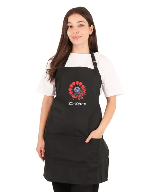 Oxford Lätzchenschürze für Mami´s  – Schwarz Bedruckt 🖤👩‍👧‍👦